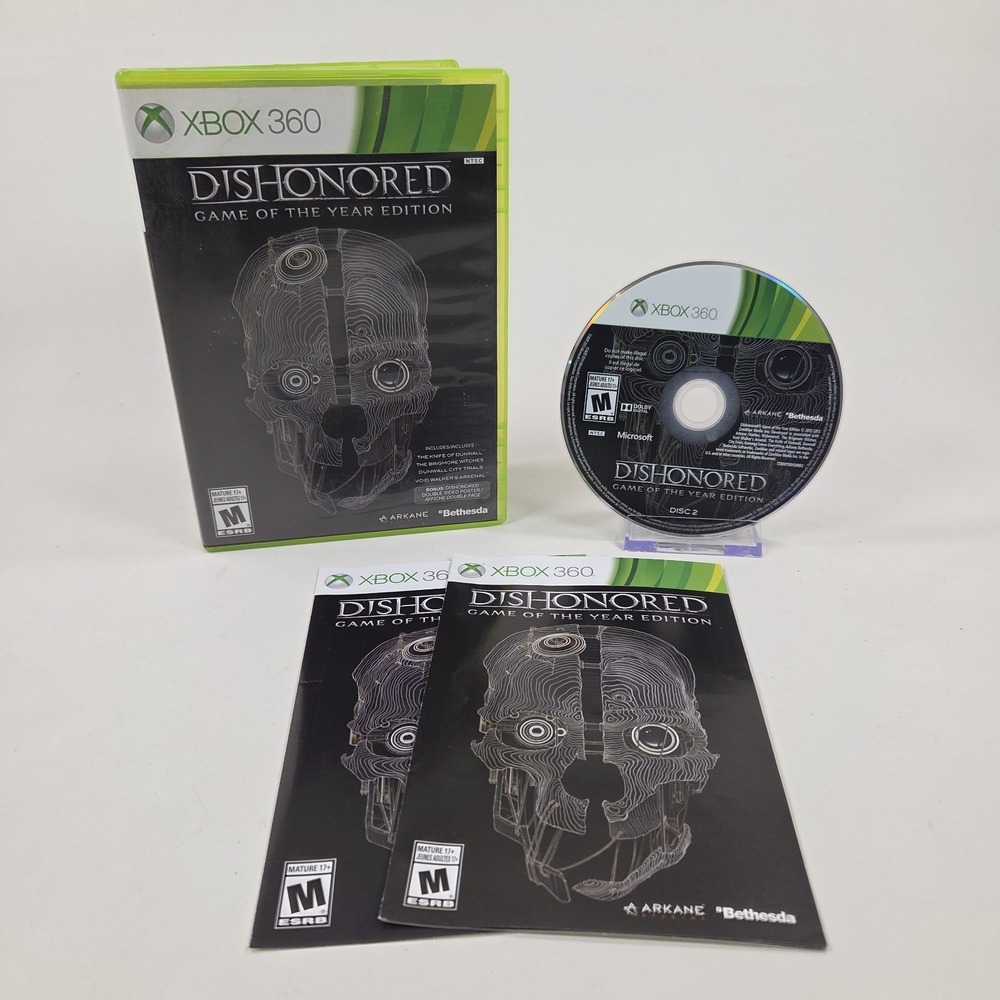 Dishonored Game of the Year Edition Xbox 360 Complete CIB Tested‎ Microsoft